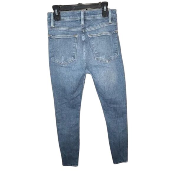 Frame Denim Le High Skinny Sexon Stretch Rise Slim Fit Medium Wash Jeans Pant 4 - Picture 4 of 4